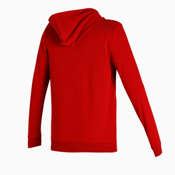 Fleece Men's Slim Fit Hoodie, Intense Red, extralarge-IND