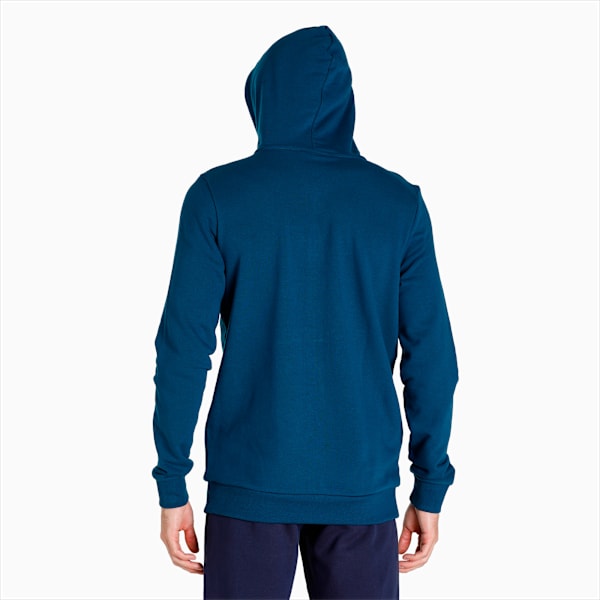 Fleece Men's Slim Fit Hoodie, Intense Blue, extralarge-IND