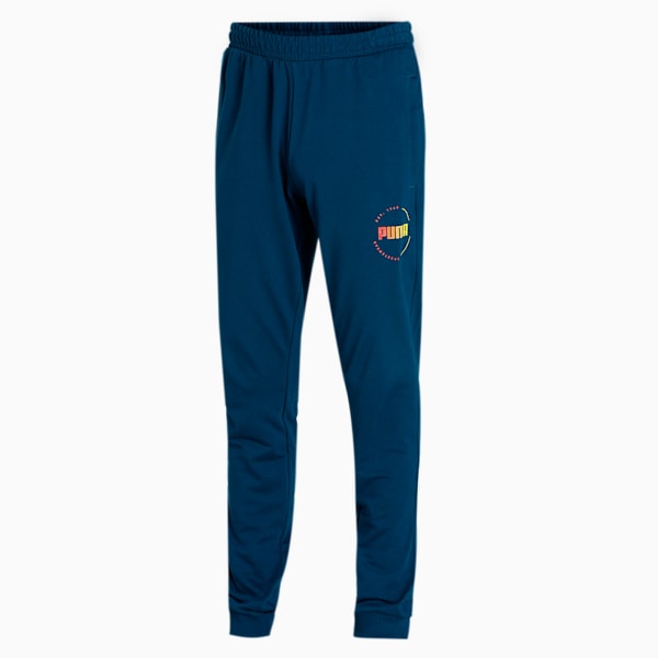 Graphic Men's Slim Fit Pants, Intense Blue, extralarge-IND
