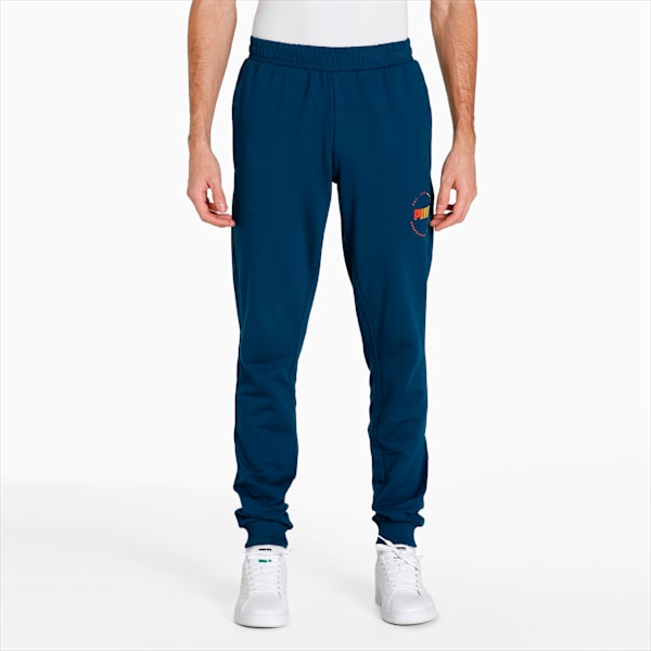 Graphic Men's Slim Fit Pants, Intense Blue, extralarge-IND
