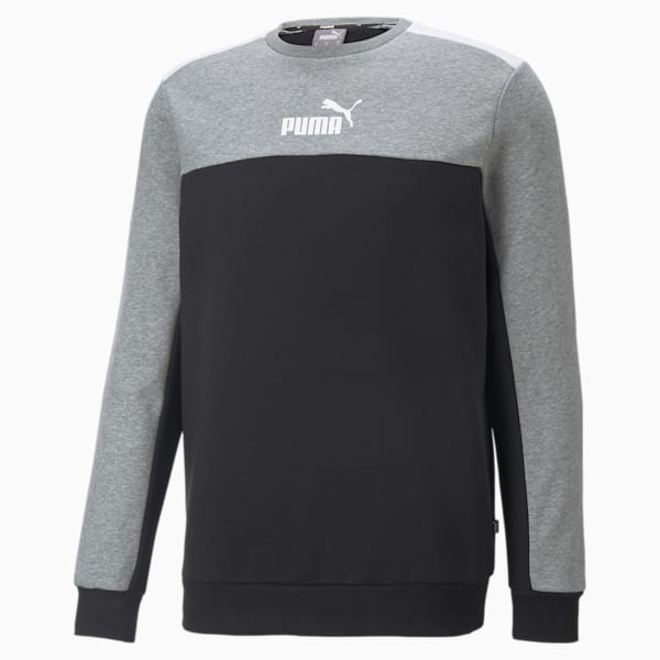 Colorblock Men's Regular Fit Sweatshirt, Puma Black, extralarge-IND