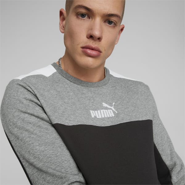 Colorblock Men's Regular Fit Sweatshirt, Puma Black, extralarge-IND