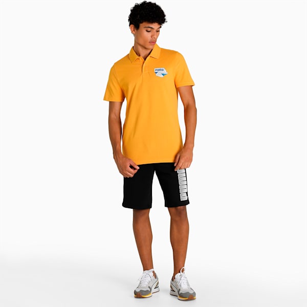 Graphic Men's Slim Fit Polo, Mineral Yellow, extralarge-IND