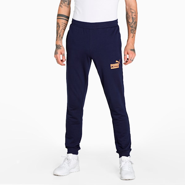 Graphic Men's Slim Fit Pants, Peacoat, extralarge-IND