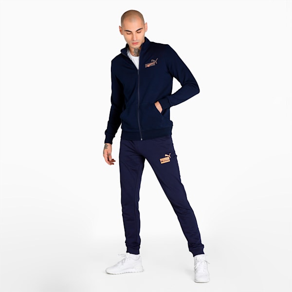 Graphic Men's Slim Fit Pants, Peacoat, extralarge-IND