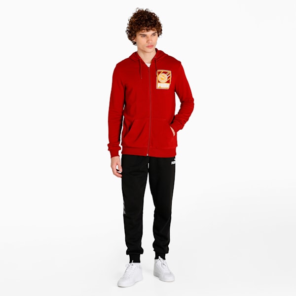 Men's Full-Zip IX Hoodie, Intense Red, extralarge-IND