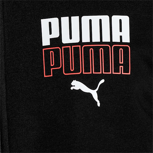 PUMA Graphic Men's Slim Fit Hoodie, Puma Black, extralarge-IND
