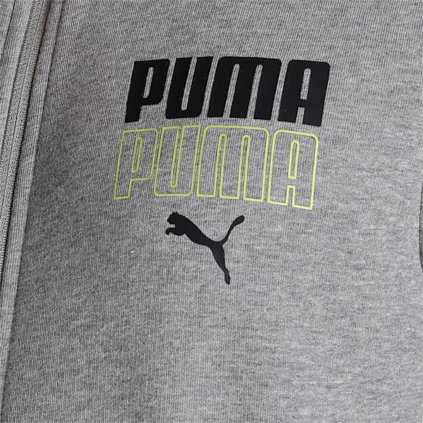 PUMA Graphic Men's Slim Fit Hoodie, Medium Gray Heather, extralarge-IND