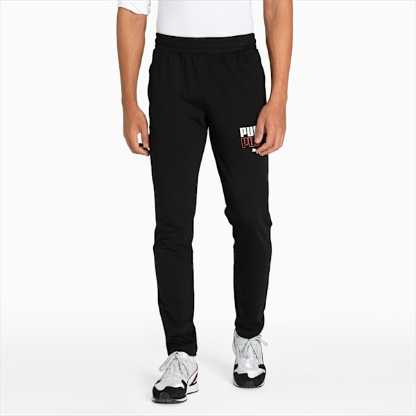Graphic Men's Slim Fit Pants, PUMA Black, extralarge-IND