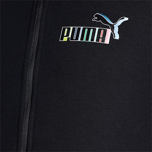Graphic Men's Slim Fit Jacket, PUMA Black, extralarge-IND