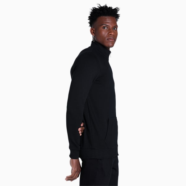 Graphic Men's Slim Fit Jacket, PUMA Black, extralarge-IND