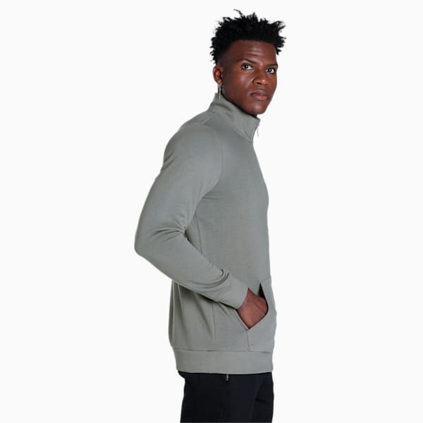 Graphic Men's Slim Fit Jacket, Flat Medium Gray, extralarge-IND