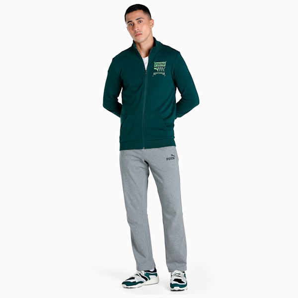 Graphic Men's Slim Fit Jacket, Green Gables, extralarge-IND