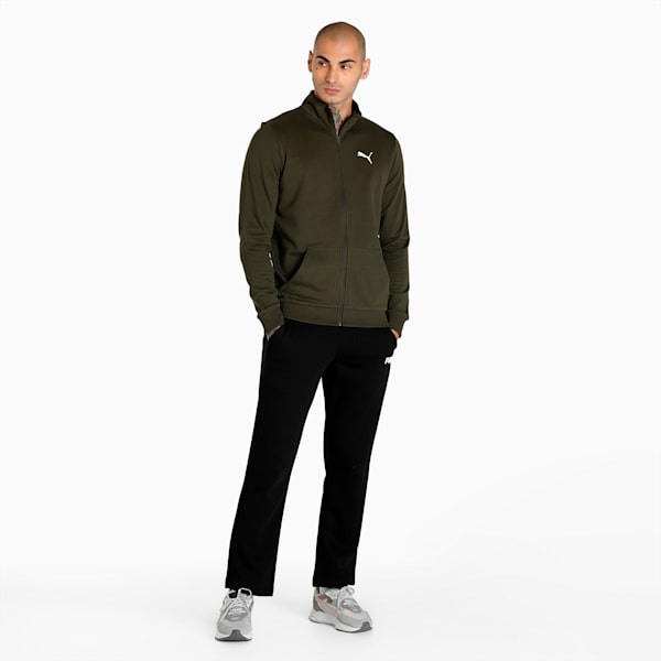 India Men's Slim Fit Polo Jacket, Forest Night, extralarge-IND