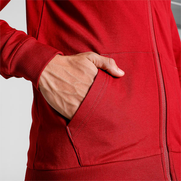 India Men's Slim Fit Polo Jacket, Rhubarb, extralarge-IND