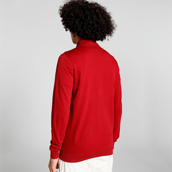 India Men's Slim Fit Polo Jacket, Rhubarb, extralarge-IND