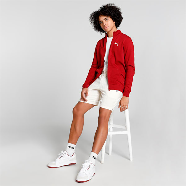India Men's Slim Fit Polo Jacket, Rhubarb, extralarge-IND