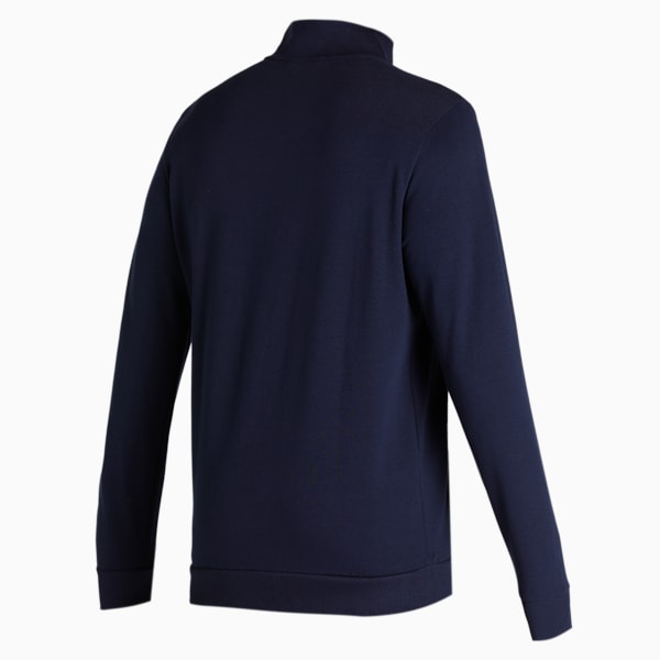 Men's Slim Fit Sweat Jacket, Peacoat, extralarge-IND