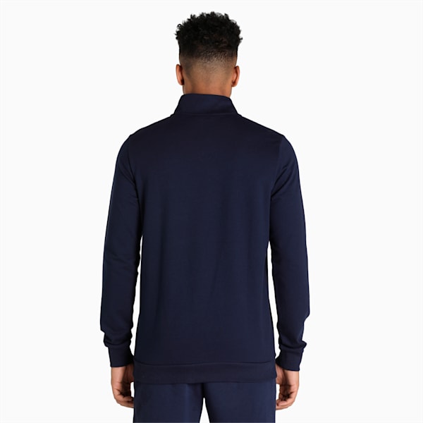 Men's Slim Fit Sweat Jacket, Peacoat, extralarge-IND