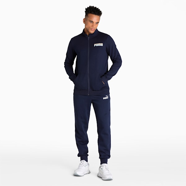Men's Slim Fit Sweat Jacket, Peacoat, extralarge-IND