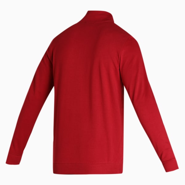 Men's Slim Fit Sweat Jacket, Rhubarb, extralarge-IND