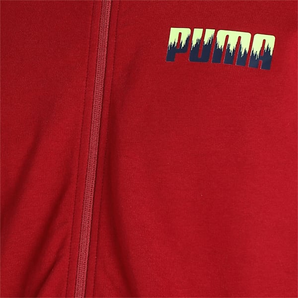 Men's Slim Fit Sweat Jacket, Rhubarb, extralarge-IND