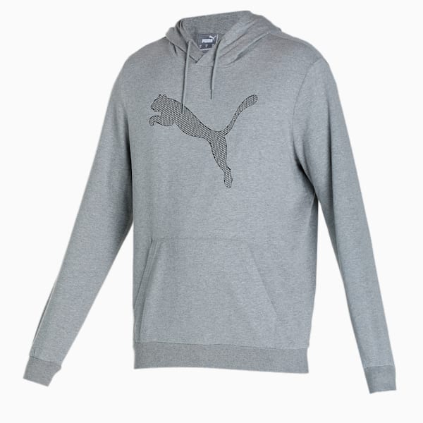 PUMA Men's Regular Fit Hoodie, Medium Gray Heather, extralarge-IND