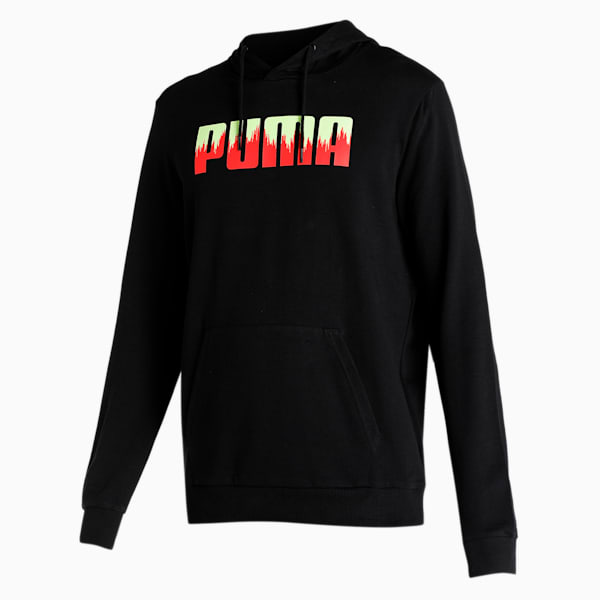 Men's Regular Fit Hoodie, Puma Black, extralarge-IND