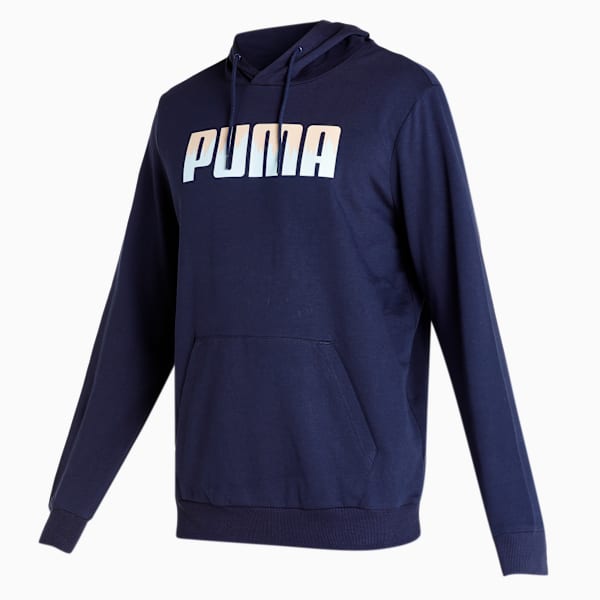Men's Regular Fit Hoodie, Peacoat, extralarge-IND