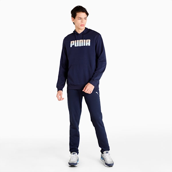 Men's Regular Fit Hoodie, Peacoat, extralarge-IND