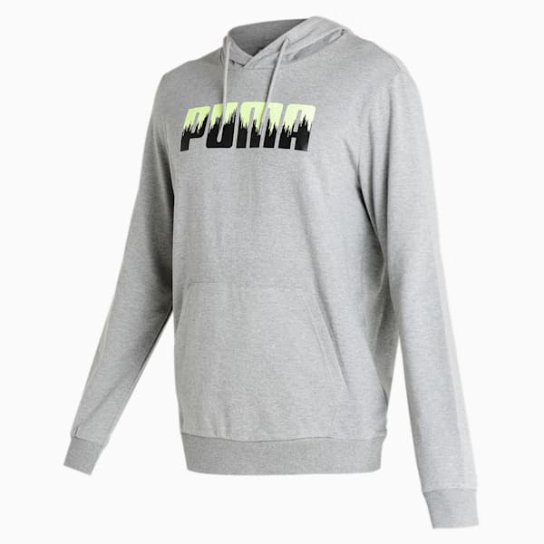 Men's Regular Fit Hoodie, Medium Gray Heather, extralarge-IND