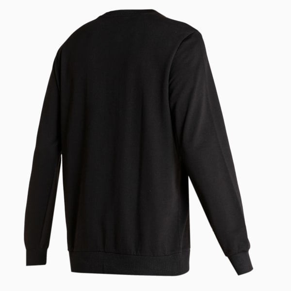 Crew Men's Regular Fit Sweat Shirt, Puma Black, extralarge-IND