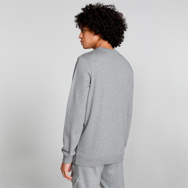 Crew Men's Regular Fit Sweat Shirt, Medium Gray Heather, extralarge-IND