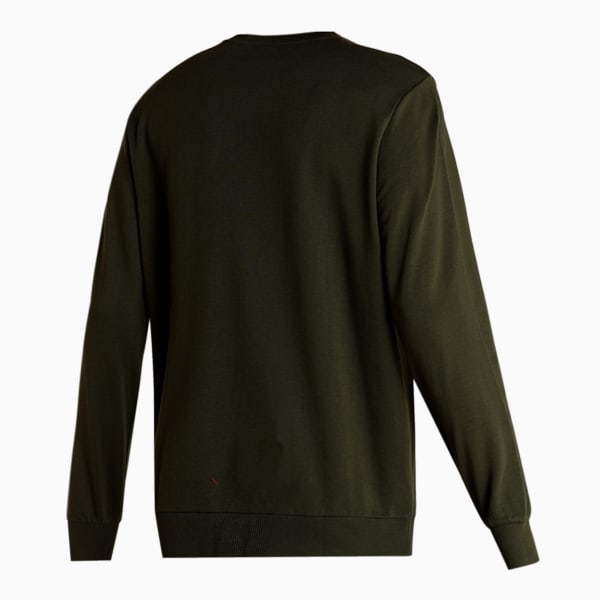 PUMA Crew Men's Regular Fit Sweat Shirt, Forest Night, extralarge-IND