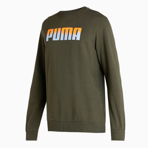 Crew Men's Regular Fit Sweat Shirt, Forest Night, extralarge-IND