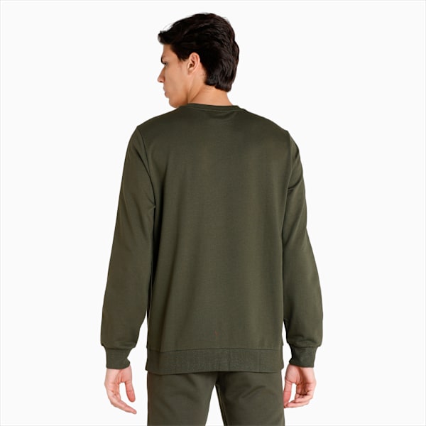 Crew Men's Regular Fit Sweat Shirt, Forest Night, extralarge-IND