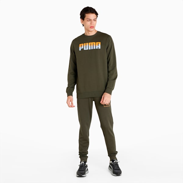 Crew Men's Regular Fit Sweat Shirt, Forest Night, extralarge-IND
