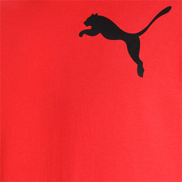 PUMA Logo Men's Slim Fit Polo T-Shirt, High Risk Red, extralarge-IND