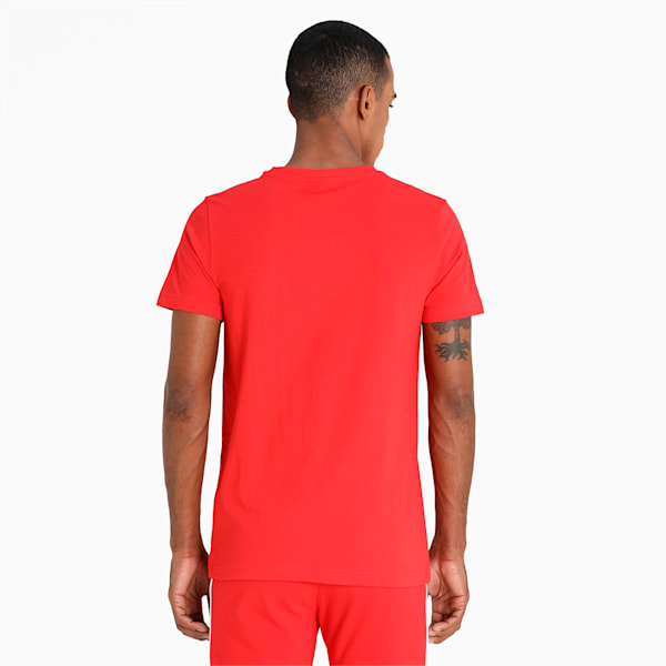 PUMA Logo Men's Slim Fit Polo T-Shirt, High Risk Red, extralarge-IND