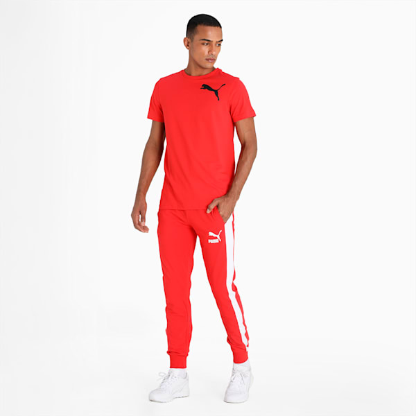 PUMA Logo Men's Slim Fit Polo T-Shirt, High Risk Red, extralarge-IND