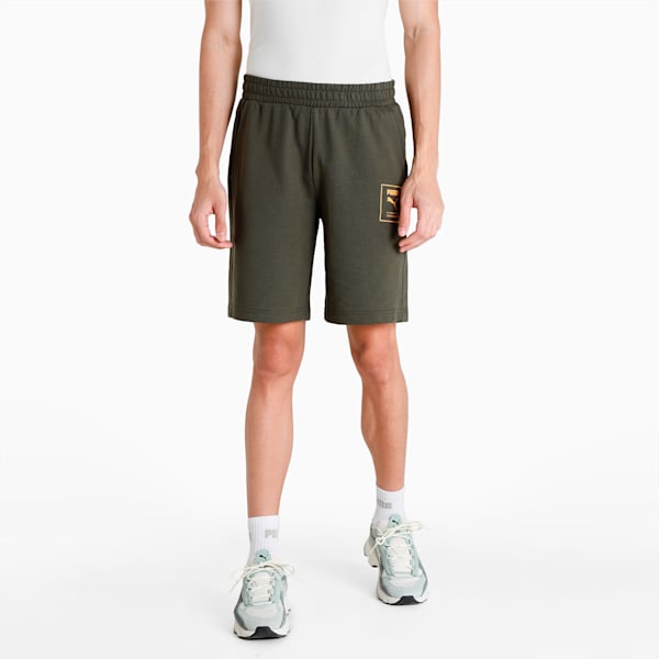 Men's Shorts, Forest Night, extralarge-IND