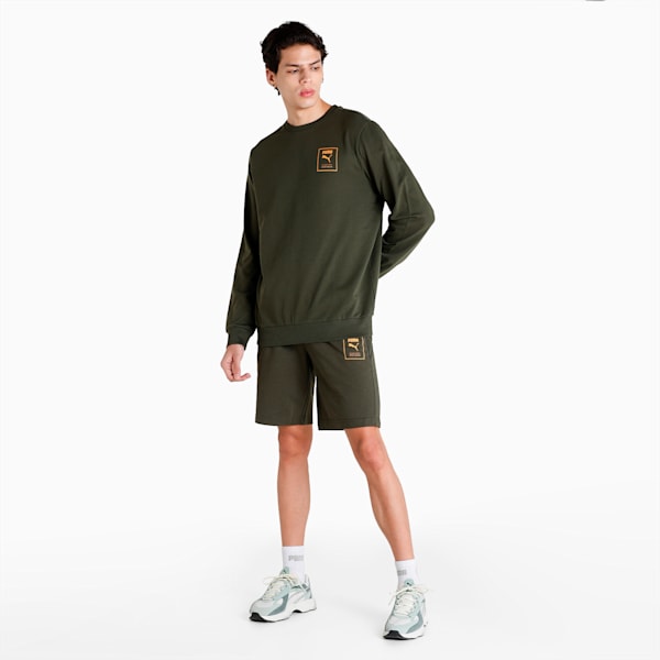Men's Shorts, Forest Night, extralarge-IND