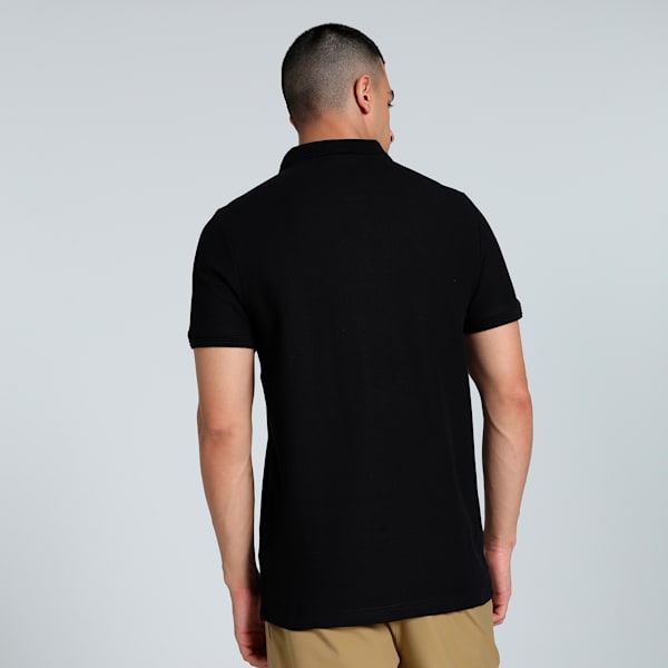 Ottoman Collar Men's Slim Fit Polo, PUMA Black-Cat, extralarge-IND