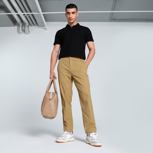 Ottoman Collar Men's Slim Fit Polo, PUMA Black-Cat, extralarge-IND