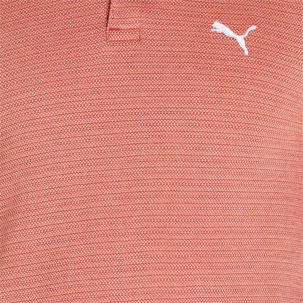 Multi Pique Jacquard Men's Slim Fit Polo, Chili Oil, extralarge-IND