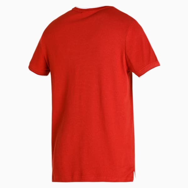 Stylized Jacquard Men's T-shirt, Chili Oil, extralarge-IND