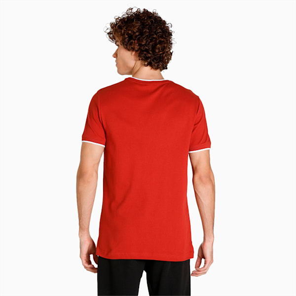 Stylized Jacquard Men's T-shirt, Chili Oil, extralarge-IND