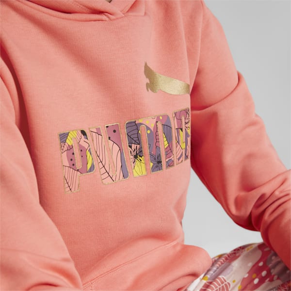 Bloom Logo Youth Regular Fit Hoodie, Carnation Pink, extralarge-IND