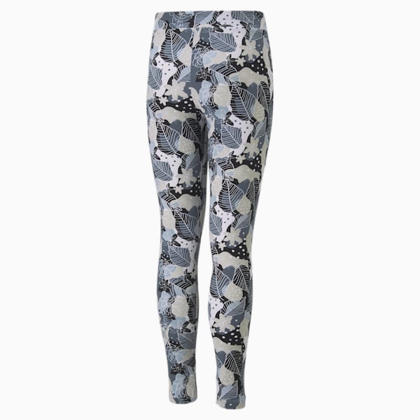 Bloom Youth Leggings, Puma Black-AOP, extralarge-IND