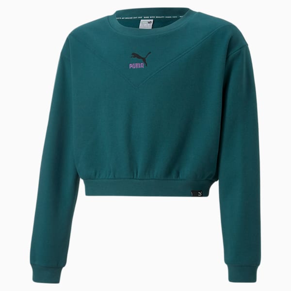 Classics Girl's Sweatshirt, Varsity Green, extralarge-IND